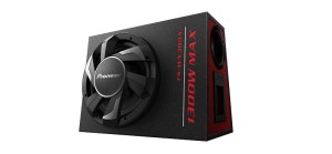 PIONEER TS-WX300A Subwoofer aktywny 30 cm z wbudowanym wzmacniaczem klasy D (1300 W), jednocewkowy.