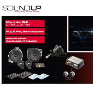 GLADEN SOUNDUP GA-SU-MB-167-BASIC DEDYKOWANY KOMPLETNY ZESTAW AUDIO DLA MERCEDES GLE (V167 and C167) 