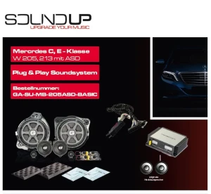GLADEN SOUNDUP GA-SU-MB-205ASD-BASIC DEDYKOWANY KOMPLETNY ZESTAW AUDIO DLA MERCEDES C, E, GLC Z ASD