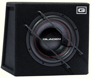 GLADEN RS-X 10 SB  10”/25 cm jednocewkowy subwoofer w zamkniętej skrzyni 22 l