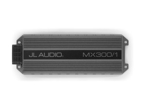 JL AUDIO MX300/1  Monoblokowy wzmacniacz szerokozakresowy klasy D, 300 W x 1 @ 2 Ω / 160 W x 1 @ 4 Ω - 14,4 V