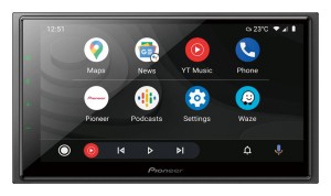 Pioneer Smart Forfour (W453) / Fortwo (C453/A453) SPH-EVO64DAB-SMAW Odtwarzacz multimedialny 6,8"  obsługujący Apple CarPlay®, Android Auto™, wbudowaną usługę Alexa, radio cyfrowe DAB/DAB+, Waze, Bluetooth® i 13-pasmowy korektor GEQ