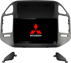 Mitsubishi Pajero III V73 V60 V68 1999-2006r. 9 Cali Ekran QLED 2K 1200 x 2000px MultiTouch Android 12 CPU 8x1,87GHz Ram8GB Dysk128GB DSP GPS OBD2 DVR DVBT BT Kamery 360 Stopni Port Sim LTE CarPlay