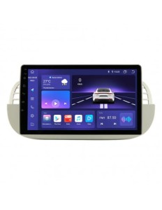 FIAT 500 BIAŁE 9'' RADIO 2DIN NAWIGACJA  ANDROID 6/128 GB CARPLAY LTE