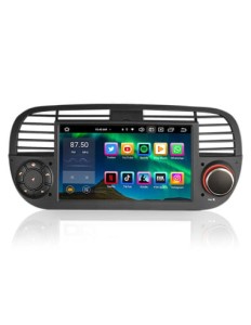 FIAT 500. 7" NAWIGACJA RADIO 2DIN ANDROID  4/64 GB DSP CARPLAY LTE CZARNE