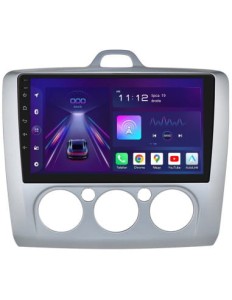 FORD FOCUS MK2 9" RADIO NAWIGACJA  ANDROID 12 8/256 GB DSP CARPLAY MANUAL SREBRNE